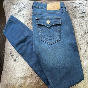 True Religion Stella skinny jeans with flap pockets size 28